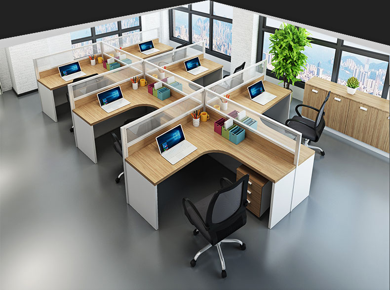 6人位屏風辦公桌